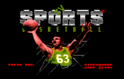 TV Sports Basketball (PCE)   © Interchannel 1991    1/2