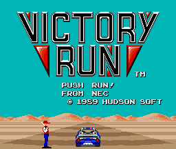 Victory Run (PCE)   © Hudson 1989    1/2