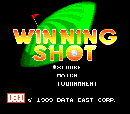 Winning Shot (PCE)   © Data East 1989    1/3