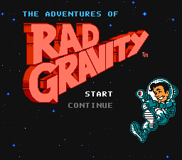 The Adventures Of Rad Gravity (NES)   © Activision 1990    1/3