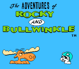 The Adventures Of Rocky & Bullwinkle And Friends (NES)   © THQ 1992    1/3