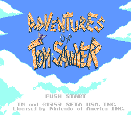 Adventures Of Tom Sawyer (NES)   © SETA 1989    1/3