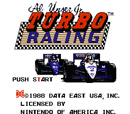 Turbo Racing (NES)   © Data East 1989    1/3