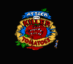 Attack Of The Killer Tomatoes (NES)   © THQ 1992    1/3