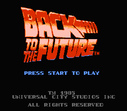 Back To The Future (1989) (NES)   © LJN 1989    1/3