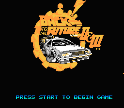 Back To The Future II & III (NES)   © LJN 1990    1/3