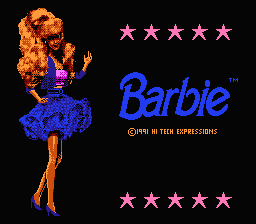 Barbie (NES)   © Hi Tech Expressions 1991    1/3