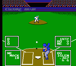 Baseball Simulator 1.000 (NES)   © Culture Brain 1989    2/3