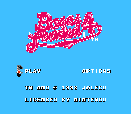 Bases Loaded 4 (NES)   © Jaleco 1991    1/3
