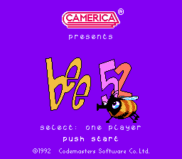 Bee 52 (NES)   © Camerica 1992    1/3