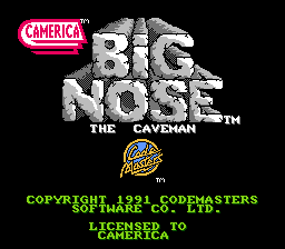 Bignose The Caveman (NES)   © Camerica 1991    1/3