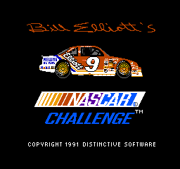 Bill Elliott's NASCAR Challenge (NES)   © Konami 1991    1/3