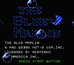 The Blue Marlin (NES)   © HOT B 1991    1/3