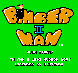 Bomberman II   © Hudson 1991   (NES)    1/3