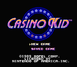 Casino Kid (NES)   © Sofel 1989    1/3