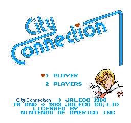 City Connection (NES)   © Jaleco 1985    1/3