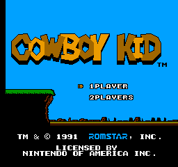 Cowboy Kid (NES)   © Romstar 1991    1/3