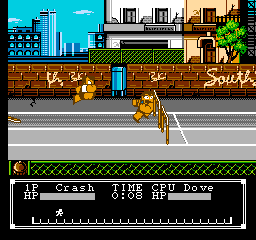 Crash 'N The Boys: Street Challenge (NES)   © American Technos 1992    3/3