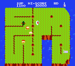 Dig Dug II (NES)   © Bandai 1986    3/3
