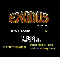 Exodus: Journey To The Promised Land (NES)   © Wisdom Tree 1991    1/3