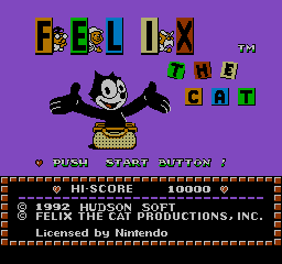 Felix The Cat (NES)   © Hudson 1992    1/3