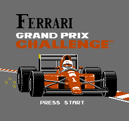 Ferrari Grand Prix Challenge (NES)   © Acclaim 1992    1/3