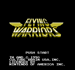 Flying Warriors (NES)   © Culture Brain 1991    1/3
