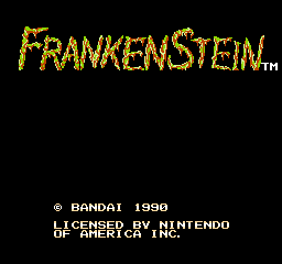 Frankenstein: The Monster Returns (NES)   © Bandai 1991    1/3