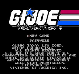 G.I. Joe: A Real American Hero (NES)   © Taxan 1991    1/3