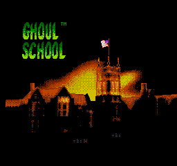 Ghoul School (NES)   © Electro Brain 1992    1/3