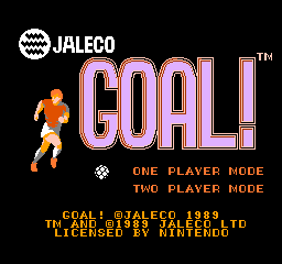 Goal! (NES)   © Jaleco 1988    1/3