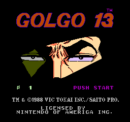 Golgo 13: Top Secret Episode (NES)   © Vic Tokai 1988    1/3