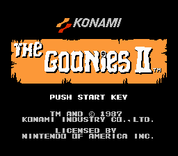 The Goonies II (NES)   © Konami 1987    1/3