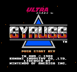 Gyruss (NES)   © Ultra Games 1989    1/3