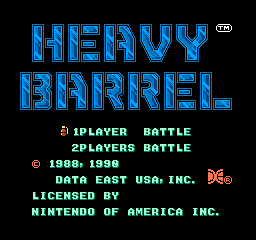 Heavy Barrel (NES)   © Data East 1990    1/3