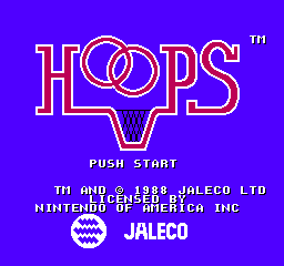 Hoops (NES)   © Jaleco 1988    1/3