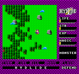 Hydlide (NES)   © FCI 1986    2/3