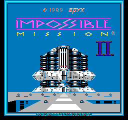 Impossible Mission II (NES)   © Home Entertainment Suppliers 1989    1/3