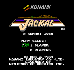 Jackal (NES)   © Konami 1988    1/3