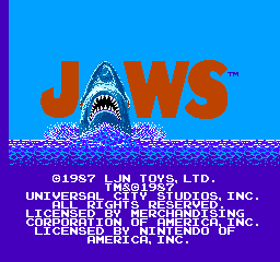 Jaws (NES)   © LJN 1987    1/3