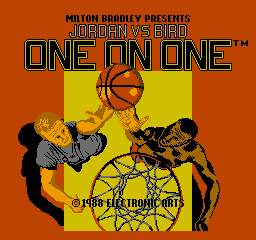 Jordan Vs. Bird: One On One (NES)   © Milton Bradley 1989    1/3