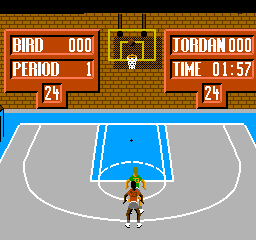 Jordan Vs. Bird: One On One (NES)   © Milton Bradley 1989    3/3