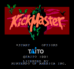 Kick Master (NES)   © Taito 1992    1/3