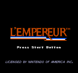 L'Empereur (NES)   © KOEI 1991    1/3