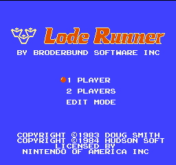 Lode Runner (NES)   © Brderbund 1984    1/3