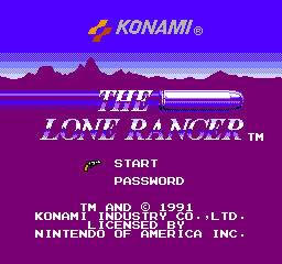 The Lone Ranger (NES)   © Konami 1991    1/3