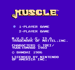 M.U.S.C.L.E. (NES)   © Bandai 1985    1/3