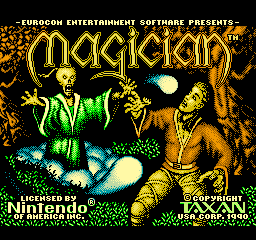 Magician (NES)   © Taxan 1991    1/3