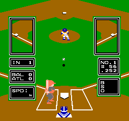 Major League Baseball (NES)   © LJN 1988    2/3