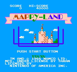 Mappy-Land (NES)   © Taxan 1986    1/3